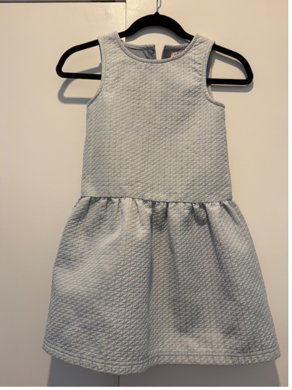 Appaman Girls Light Blue Quilted Textured Sleeveless Dress Size 8